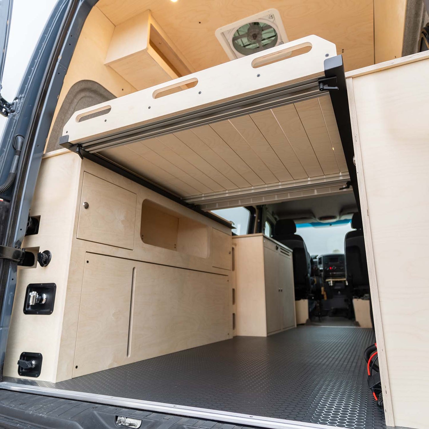 Bed and Wheel Well Cabinets for Sprinter Vans