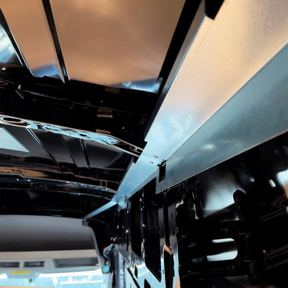 Interior structural assembly for transit van panels